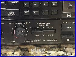 VTG SONY TC-WR950 Double Cassette Tape Deck Player Recorder Stereo japan VIDEO