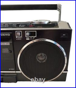 VTG Sanyo Boom Box AM/FM Stereo Radio Cassette Recorder Tape Player WORKING FLAW VTG Sanyo Boom Box AM/FM Stereo Radio Cassette Recorder Tape Player WORKING FLAW