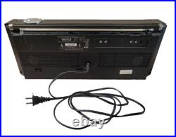 VTG Sanyo Boom Box AM/FM Stereo Radio Cassette Recorder Tape Player WORKING FLAW VTG Sanyo Boom Box AM/FM Stereo Radio Cassette Recorder Tape Player WORKING FLAW