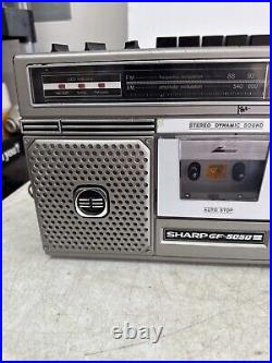 VTG Sharp GF-5050 Boombox Radio Cassette & Recorder Very Rare Works