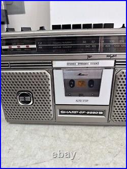 VTG Sharp GF-5050 Boombox Radio Cassette & Recorder Very Rare Works