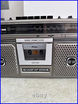 VTG Sharp GF-5050 Boombox Radio Cassette & Recorder Very Rare Works