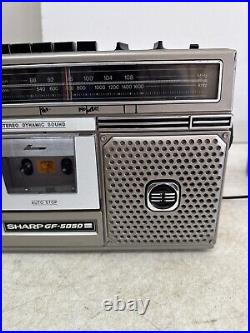 VTG Sharp GF-5050 Boombox Radio Cassette & Recorder Very Rare Works