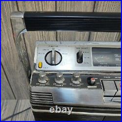 VTG. Sony CF-580 AM/FM Stereo Cassette Player Recorder 4 Speaker Matrix WORKS