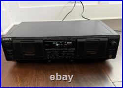 VTG Sony Dual Cassette Deck Model TC-WE635 Serial # 8120476