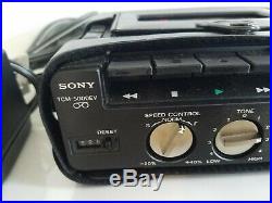 VTG Sony Professional TCM5000EV Cassette Recorder Power adapter Ear Original Box