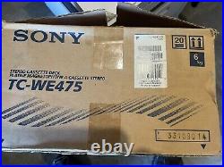 VTG Sony TC-WE475 Stereo Dual Cassette Tape Deck Recorder Auto Reverse/W Box