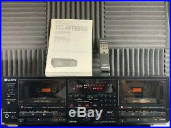 VTG Sony TC-WR950 Double Dual Cassette Tape Player Deck Recorder Stereo Tested