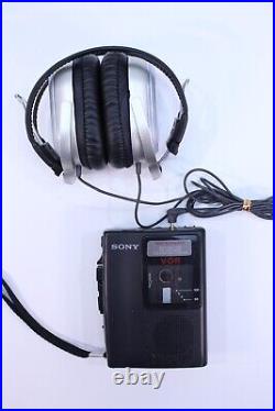 VTG Sony TCM-S64V Stereo Cassette-Corder Players Tape Deck Recorder Bundle Lot