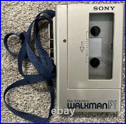 VTG Sony WM F1 Walkman Cassette Player with FM Vintage Radio Tested See Details