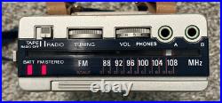 VTG Sony WM F1 Walkman Cassette Player with FM Vintage Radio Tested See Details