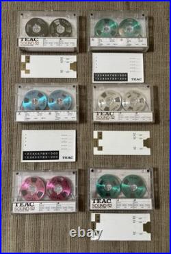 VTG TEAC Sound 52 Reel to Reel Audio Cassette Tape Green Normal Bias Lot Of 6 NR