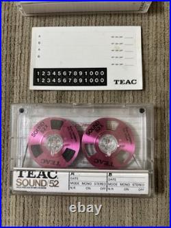 VTG TEAC Sound 52 Reel to Reel Audio Cassette Tape Green Normal Bias Lot Of 6 NR