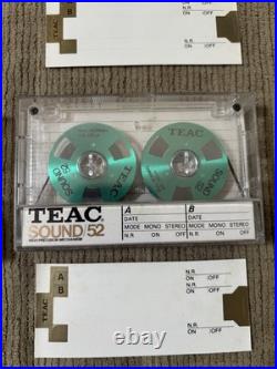 VTG TEAC Sound 52 Reel to Reel Audio Cassette Tape Green Normal Bias Lot Of 6 NR