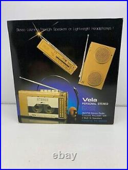 VTG Vela AM/FM Stereo Radio Cassette Recorder with Built-In Speaker Hong-Kong 2