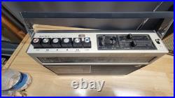 Very Rare Vintage Sony CF-400 Cassette-Corder AM/FM Radio Works Great 1970s