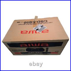 Very rare pre 1996 AIWA CSD-ES50 CD Radio Cassette recorder Remote included New