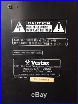 Vestax MR 66 6-Track Multitrack Cassette Recorder Rare Vintage
