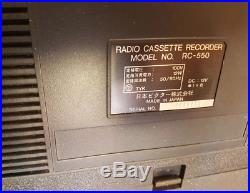 Victor / Jvc RC-550 super rare vintage cassette recorder Boombox 80s. Japan