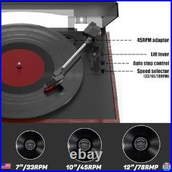 Vintage 10-in-1 Vinyl Record Player, Bluetooth, CD, Cassette, AM/FM, USB, Silver Vintage 10-in-1 Vinyl Record Player, Bluetooth, CD, Cassette, AM/FM, USB, Silver