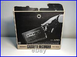 Vintage 1968 Aiwa Miniature Compact Cassette Recorder TP-726 UNTESTED VERY RARE