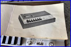 Vintage 1969 Ampex Micro 86 20 Watts Cassette Recorder With Original Manual