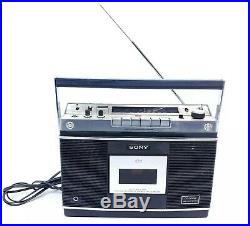 Vintage 1970's Sony CF-550A AM FM Radio Cassette Player Recorder Stereo Boombox