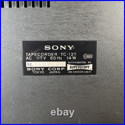 Vintage 1970's Sony TC-165 Stereo Cassette-Corder/Tested- Works Great Vintage 1970's Sony TC-165 Stereo Cassette-Corder/Tested- Works Great