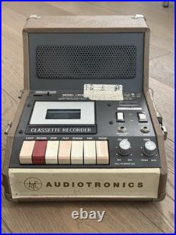 Vintage 1970s Audiotronics Analog Tape Recorder Cassette Deck Model 130A