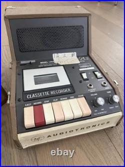 Vintage 1970s Audiotronics Analog Tape Recorder Cassette Deck Model 130A