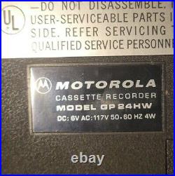 Vintage 1970s Motorola Concept 90 Audio Cassette Recorder GP 24HW