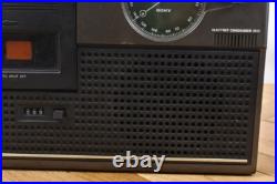 Vintage 1970s SONY CF-1480 2BAND Radio Cassette Recorder for Parts or Repair