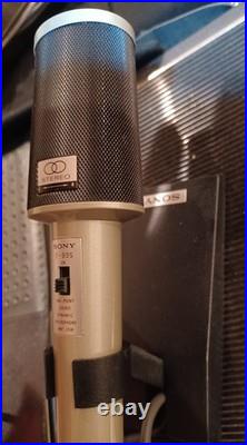 Vintage 1970s SONY TC-124CS Stereo Cassette-Corder Recorder Speakers, Mic Bag 20