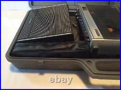 Vintage 1973 Sony TC-126 Sterio Cassette Recorder with Speakers & Microphone