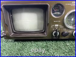 Vintage 1978 JCPenney Solid State TV Raido/Cassette Recorder Tested Video Proof