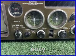 Vintage 1978 JCPenney Solid State TV Raido/Cassette Recorder Tested Video Proof