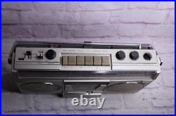Vintage 1980's AIWA CS-220U Am/ FM Radio Cassette Tape Recorder Boom Box Vintage 1980's AIWA CS-220U Am/ FM Radio Cassette Tape Recorder Boom Box