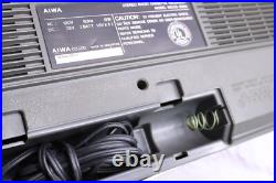 Vintage 1980's AIWA CS-220U Am/ FM Radio Cassette Tape Recorder Boom Box Vintage 1980's AIWA CS-220U Am/ FM Radio Cassette Tape Recorder Boom Box