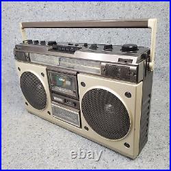 Vintage 1980's Boombox Hitachi TRK-8200HR Stereo Cassette Recorder AM/FM Japan