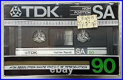 Vintage 1980's NOS FACTORY SEALED RARE TDK CASE 10 SA-90 + 1 bonus MA-R90