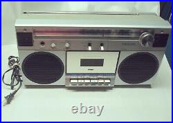 Vintage 1980s JCPenney Radio Cassette Player Recorder Stereo Boombox(Works!)
