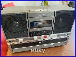 Vintage 1980s Panasonic SG-J500 Record Player Radio Cassette Tape ghetto blaster