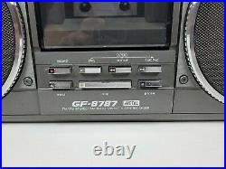 Vintage 1980s Sharp Boombox AM/FM Stereo Cassette Tape Recorder Model GF-8787