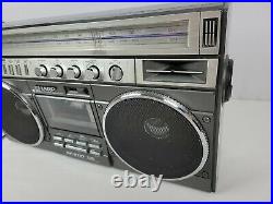 Vintage 1980s Sharp Boombox AM/FM Stereo Cassette Tape Recorder Model GF-8787