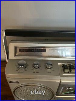 Vintage 1980s Sony CFS-47S Stereo Radio Cassette Recorder Ghetto Blaster Boombox