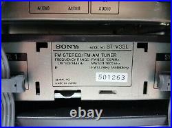 Vintage 1984 Sony SS-V33 Stereo System European 220V Record Cassette Amp Tuner