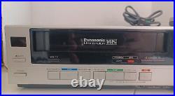 Vintage 1985 Panasonic Video Cassette Recorder VHS VCR PV-1335-K Silver remote