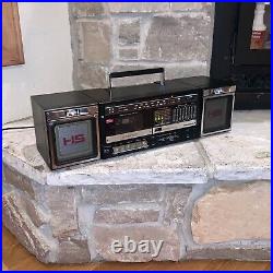Vintage 1986 Panasonic RX-C53 Boombox Equalizer Cassette Player Recorder Radio