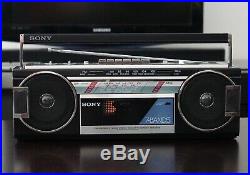 Vintage 1986 Sony Boombox Stereo CFS-260S Cassette Tape Player Recorder Radio
