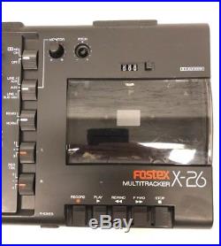 Vintage 1988 Fostex X-26 Multitracker 4-Track Tape Cassette 6 Channel Recorder